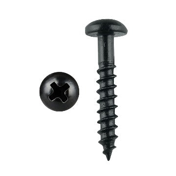 #7 x1/2 round head screw black 25LB