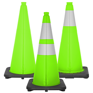 Traffic Cones - Lime Wide