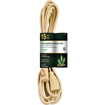 15' 14/3 Gauge Air Conditioner Cord - Beige