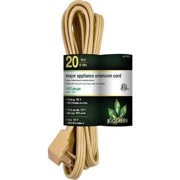 20' 14/3 Gauge Air Conditioner Cord - Beige