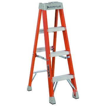 4' Fiberglass Step Ladder - 300 Lbs. Type 1A